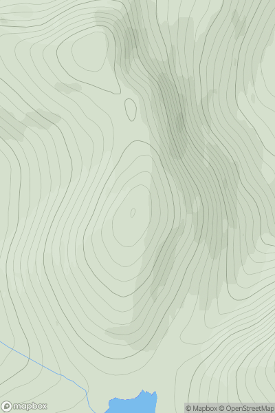 Thumbnail image for Creag Loisgte [Braemar to Montrose] showing contour plot for surrounding peak